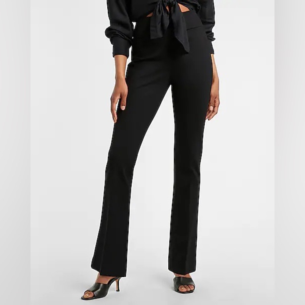 Womens black boot cute trousers
